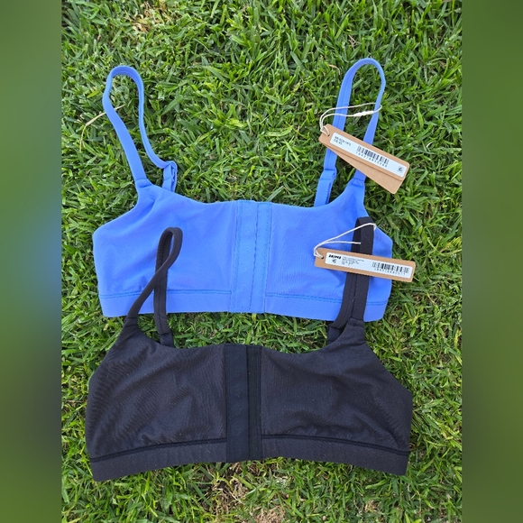 SKIMS Other - NWT Skims Black Size S and Blue Size XS Bralette Set